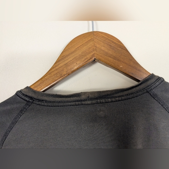 Carhartt Dark Gray Crewneck Cotton Long Sleeve Tee Shirt - Picture 7 of 10